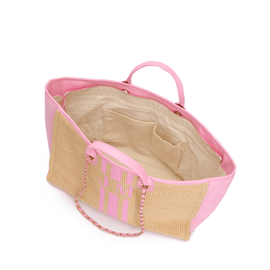 The Lily Canvas Jumbo - Pink and Biscuit_bags