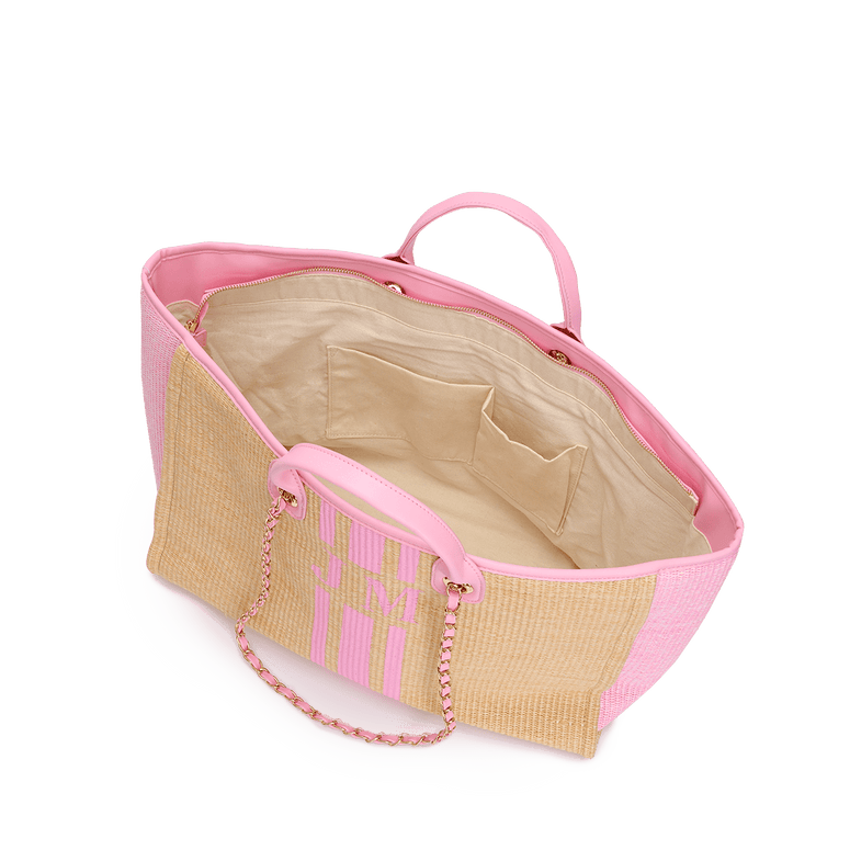 The Lily Canvas Jumbo - Pink and Biscuit_bags