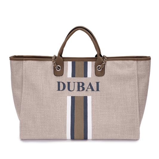 The Lily Canvas Jumbo - Soft Fawn - DUBAI_bags