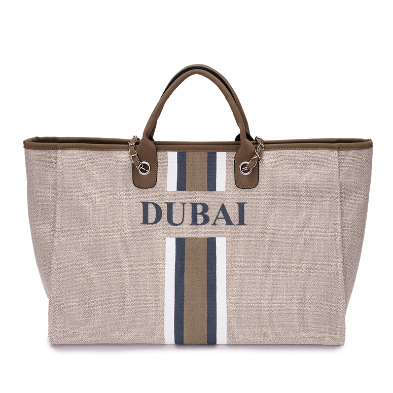 The Lily Canvas Jumbo - Soft Fawn - DUBAI_bags