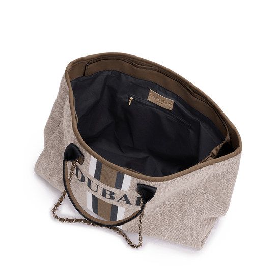 The Lily Canvas Jumbo - Soft Fawn - DUBAI_bags