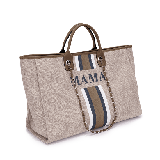 The Lily Canvas Jumbo - Soft Fawn - MAMA_bags