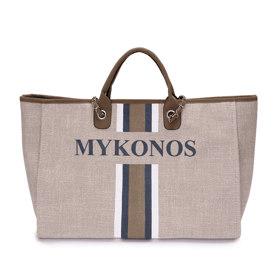 The Lily Canvas Jumbo - Soft Fawn - MYKONOS_bags