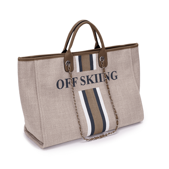 The Lily Canvas Jumbo - Soft Fawn - OFF SKIING_bags