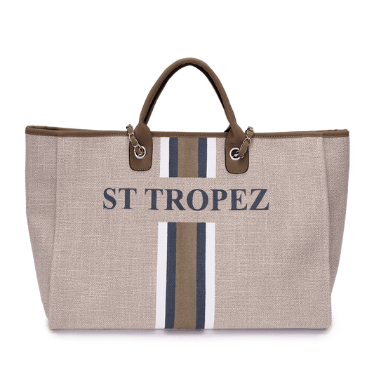 The Lily Canvas Jumbo - Soft Fawn - ST TROPEZ_bags