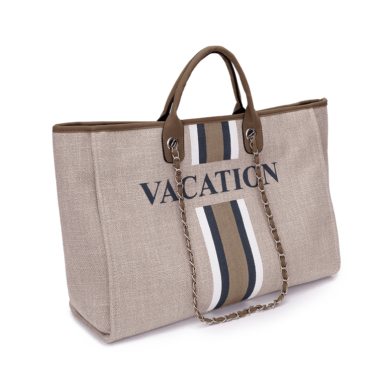 The Lily Canvas Jumbo - Soft Fawn - VACATION_bags