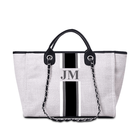 The Lily Canvas Jumbo - Washed Grey - Design your own_bags