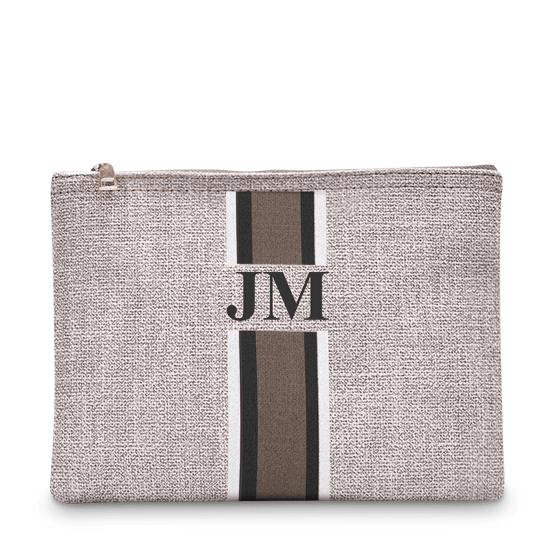 The Lily Canvas Makeup Bag - Soft Fawn - Design your Own_bags