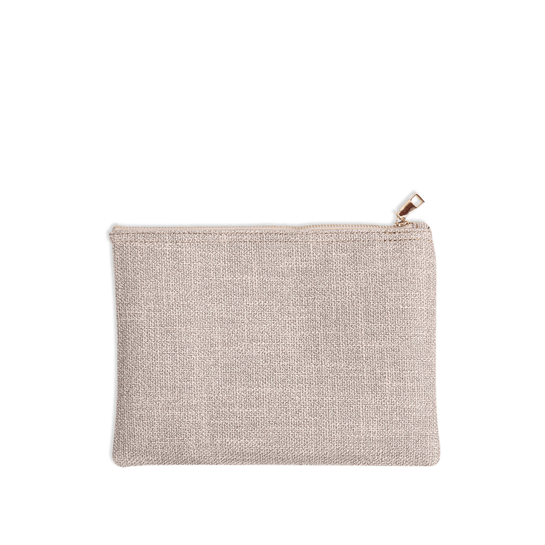 The Lily Canvas Makeup Bag - Soft Fawn - Design your Own_bags