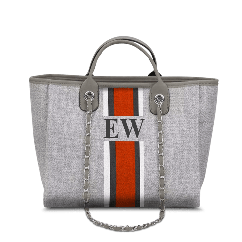 The Lily Canvas Medium - French Grey - Design Your Own_bags