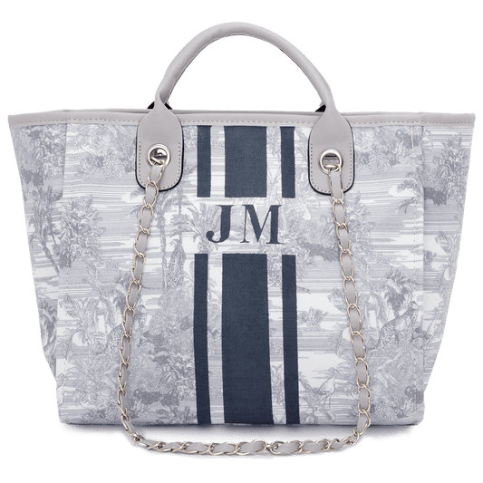 The Lily Canvas Medium - Tropical Grey_bags