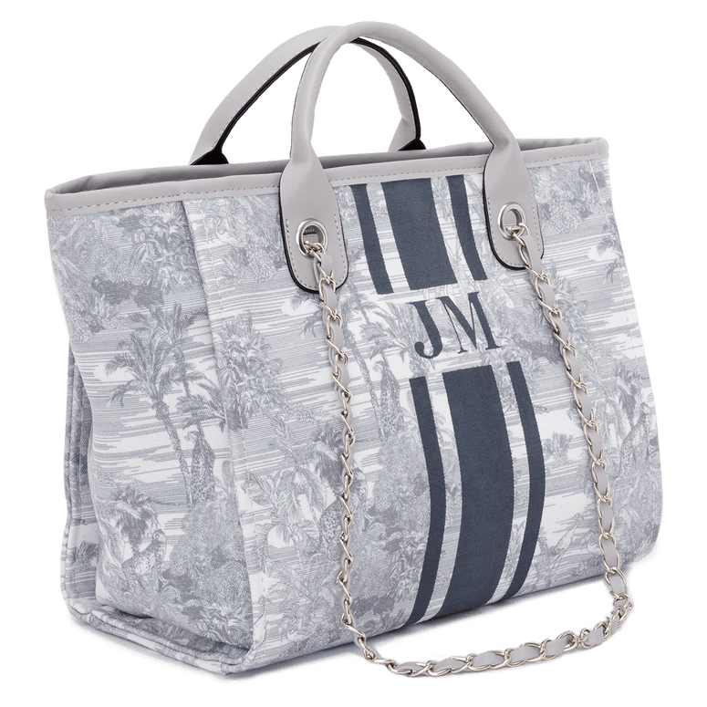 The Lily Canvas Medium - Tropical Grey_bags