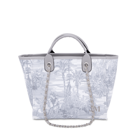 The Lily Canvas Medium - Tropical Grey - Initials Only_bags