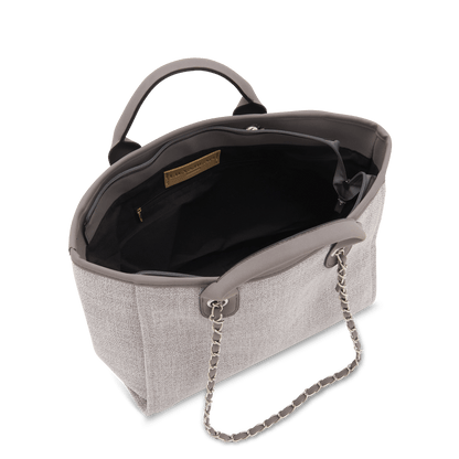 The Lily Canvas Tote - French Grey_