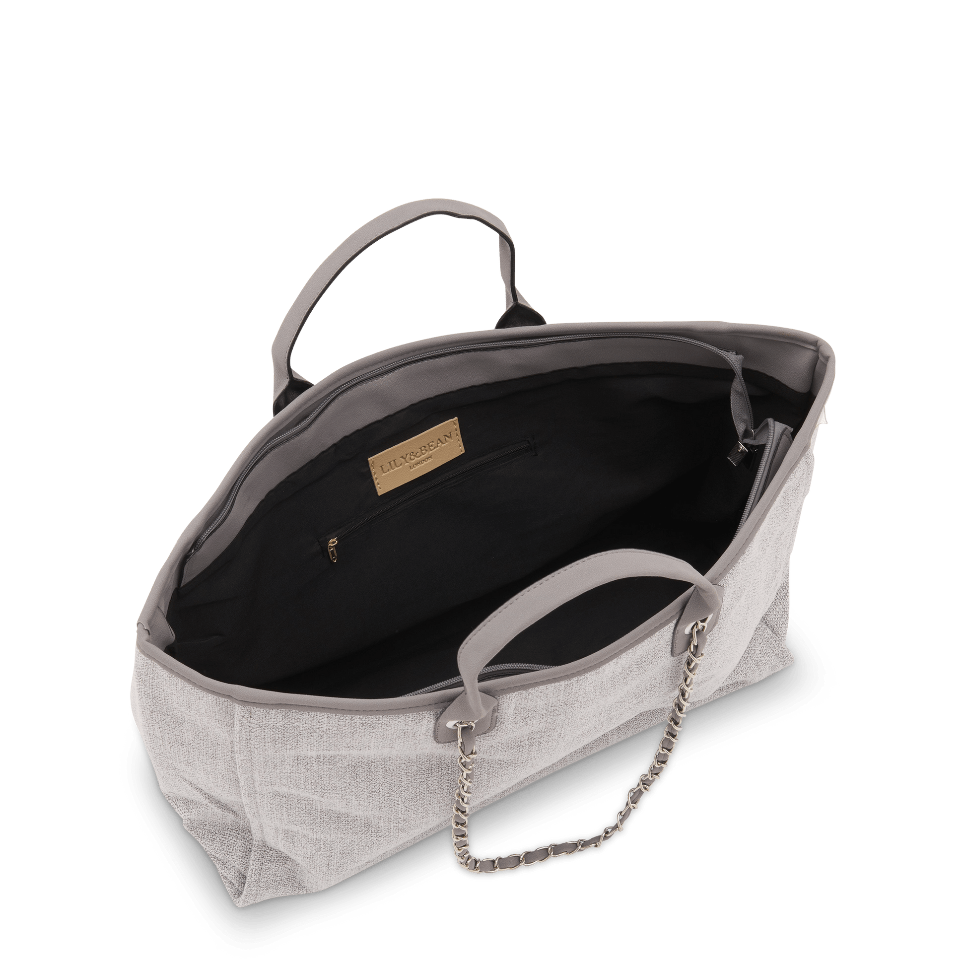 The Lily Canvas Tote - French Grey_