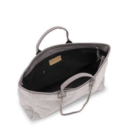 The Lily Canvas Tote - French Grey_