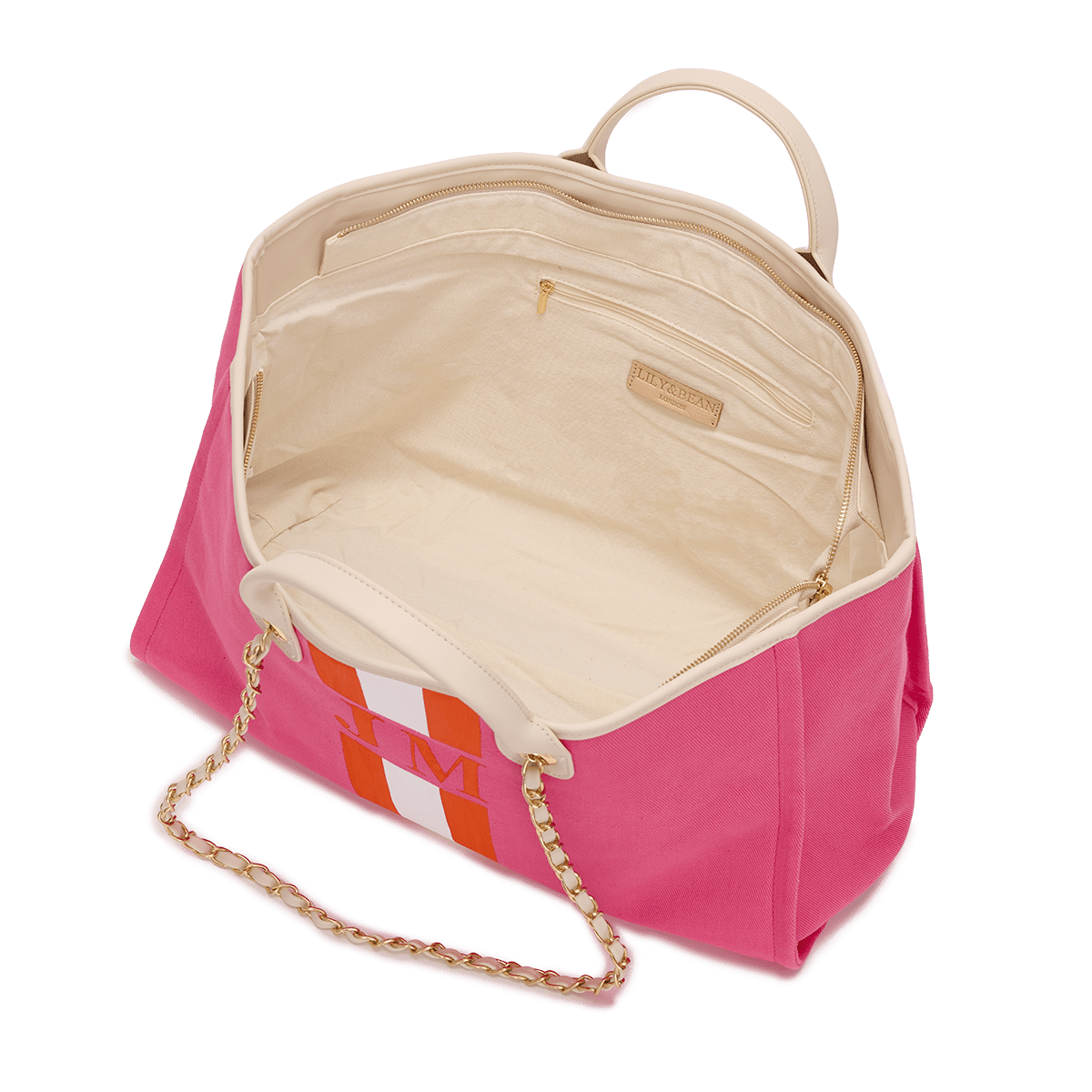 The Lily Canvas Tote - Hot Pink_