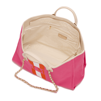 The Lily Canvas Tote - Hot Pink_