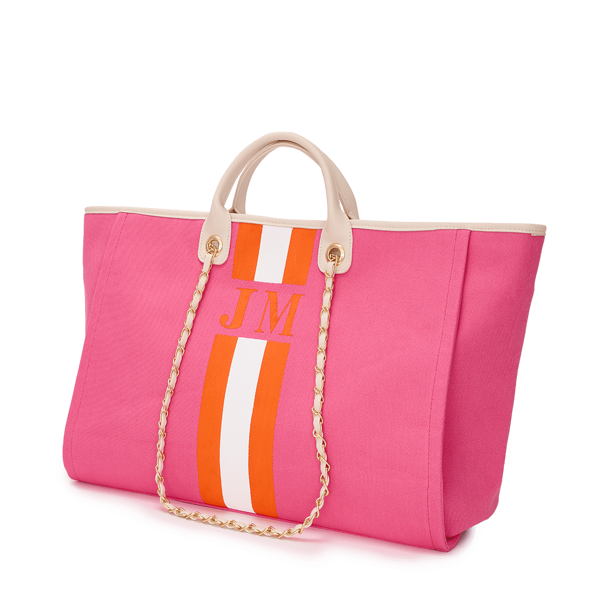 The Lily Canvas Tote - Hot Pink_