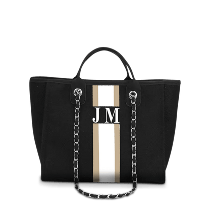 The Lily Canvas Tote - Jet Black_