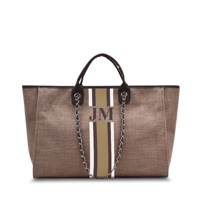 The Lily Canvas Tote - Mocha_