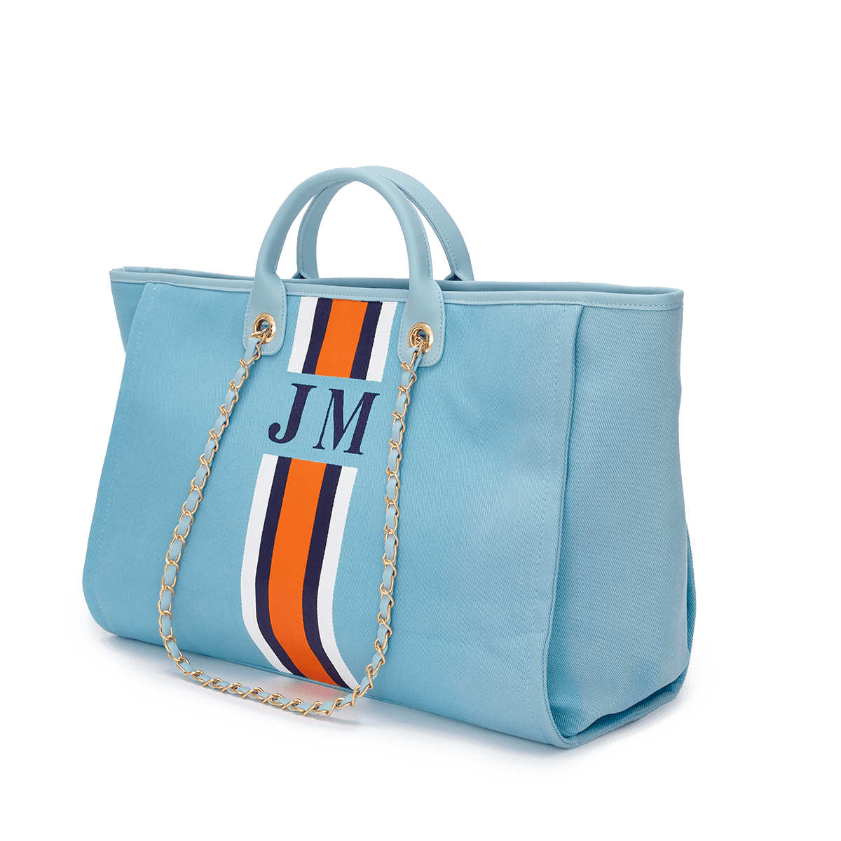 The Lily Canvas Tote - Poolside Blue_