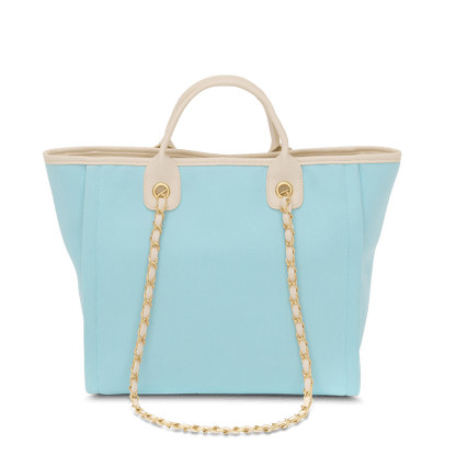 The Lily Canvas Tote - Sky Blue_