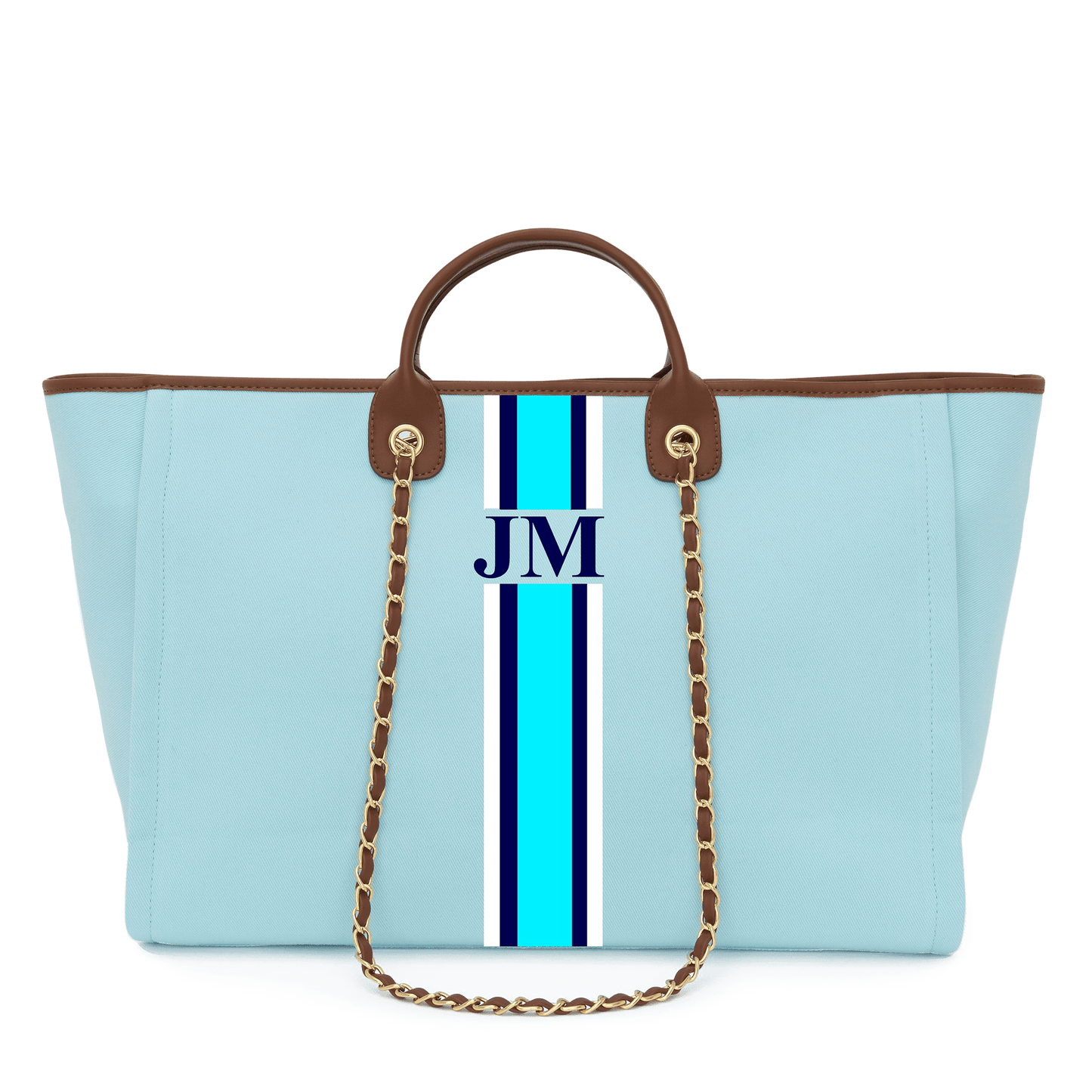 The Lily Canvas Tote - Sky Blue_