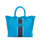 The Lily Fringe Tote - Aqua Blue_