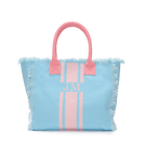 The Lily Fringe Tote - Baby Blue_