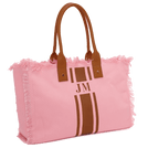 The Lily Fringe Tote - Bubblegum Pink and Tan_bags