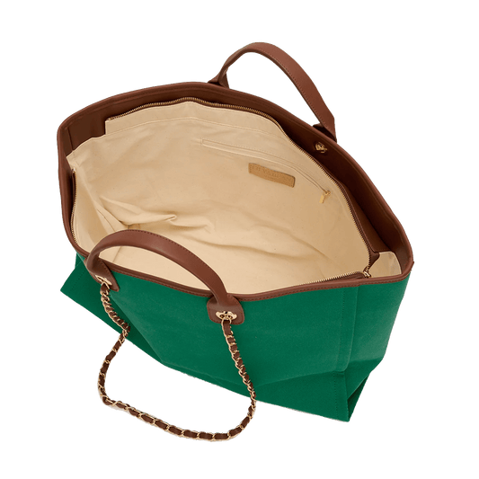 The Lily Jade Green Tote and Ultimate Cosmetic Duo_