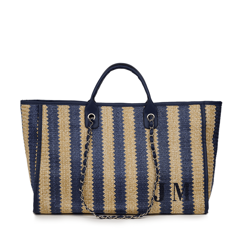 The Lily Midnight and Cream Jumbo - Initials Only_bags