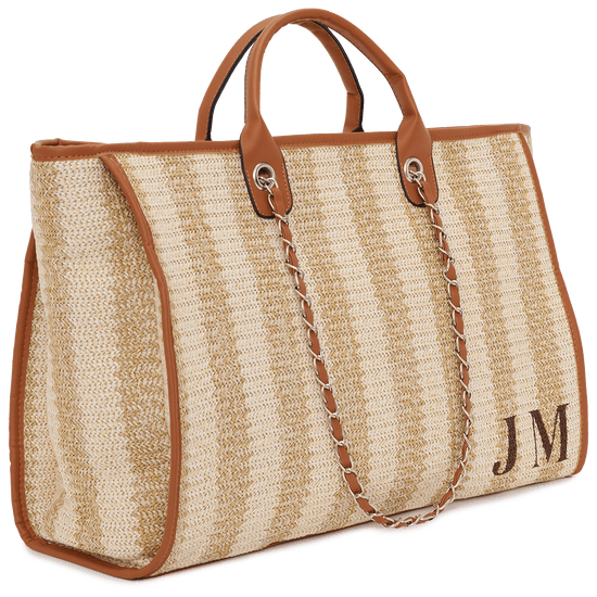 The Lily Summer Cream Jumbo - Initials Only LAST CHANCE_bags