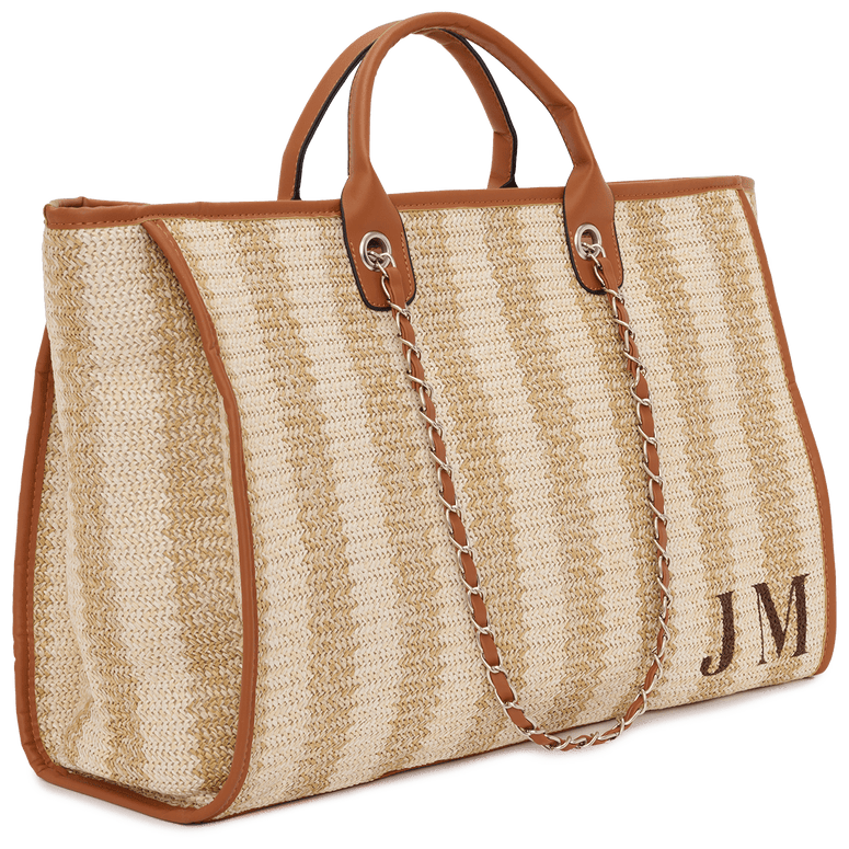 The Lily Summer Cream Jumbo - Initials Only LAST CHANCE_bags