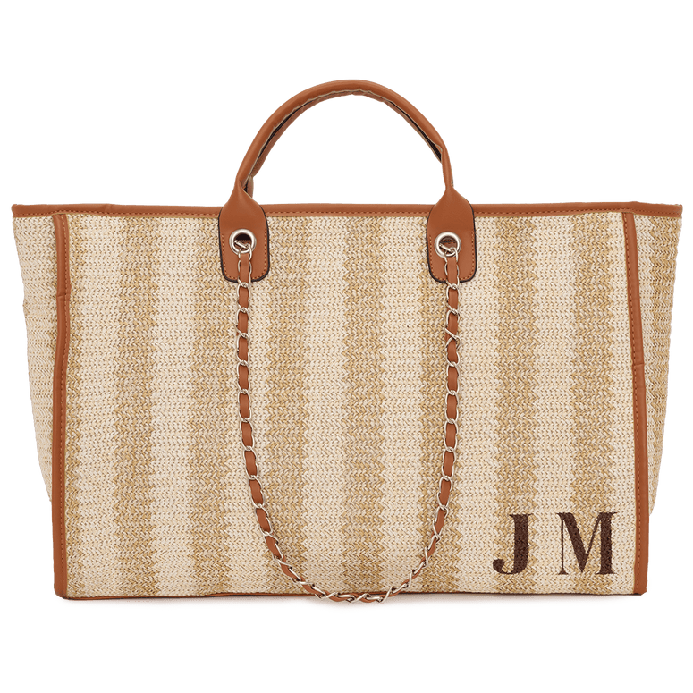 The Lily Summer Cream Jumbo - Initials Only LAST CHANCE_bags