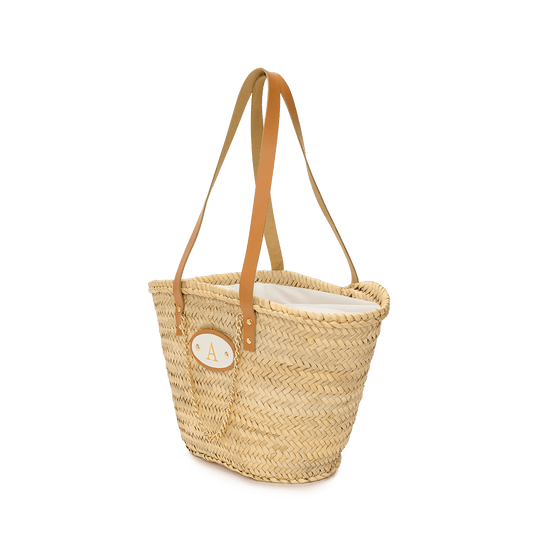 The Marcia Straw Initial Tote_bags