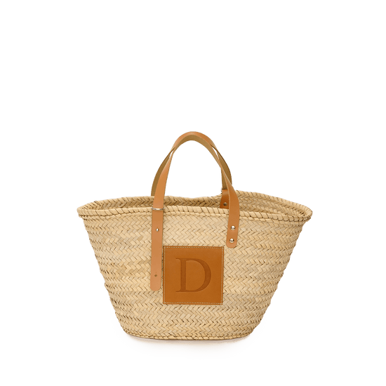 The Patchwork Straw Initial Shopper_bags