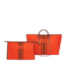 Tote and Ultimate Cosmetic Duo - Burnt Orange_