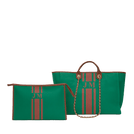 Tote and Ultimate Cosmetic Duo - Jade Green_