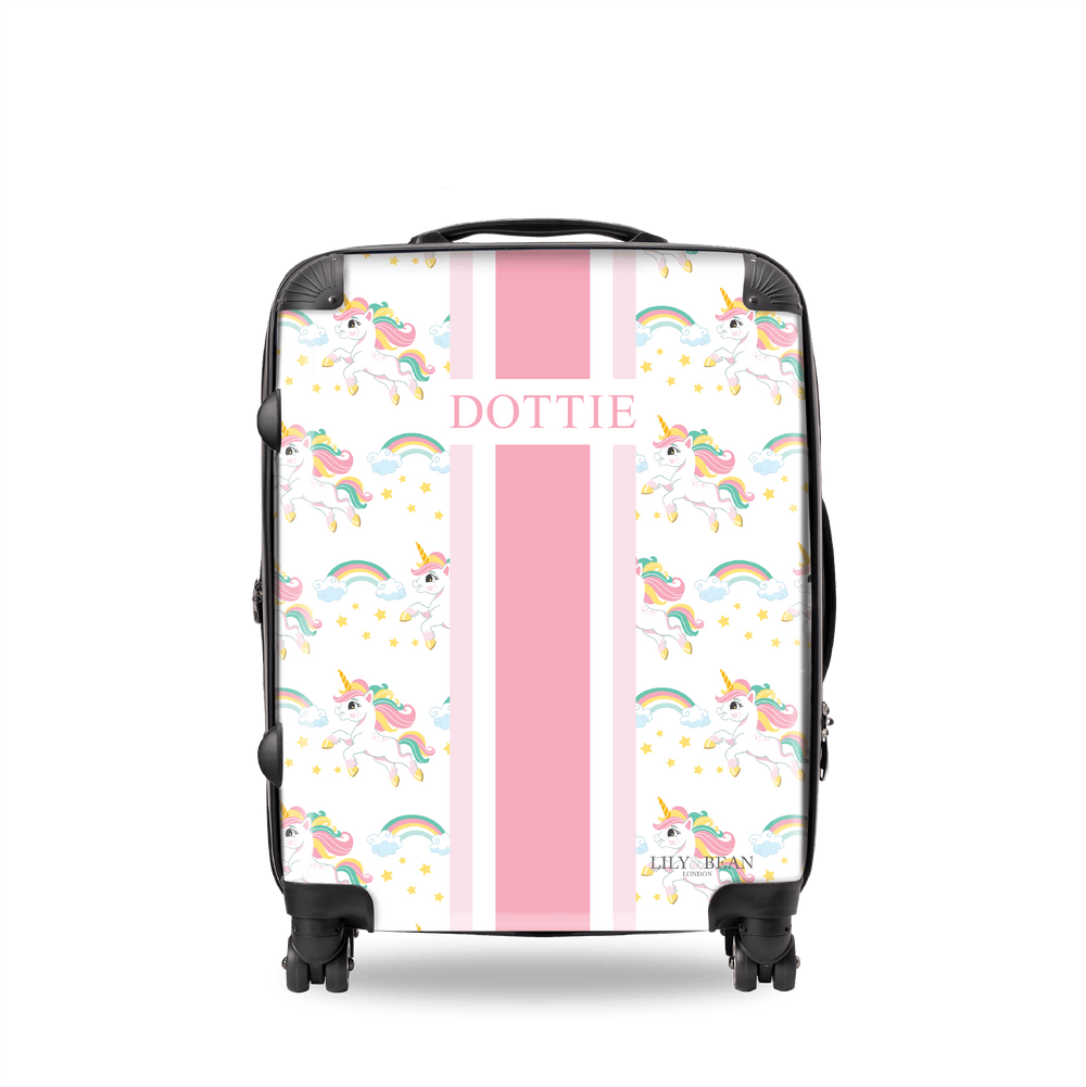 Unicorn Hardshell Luggage - Pink_