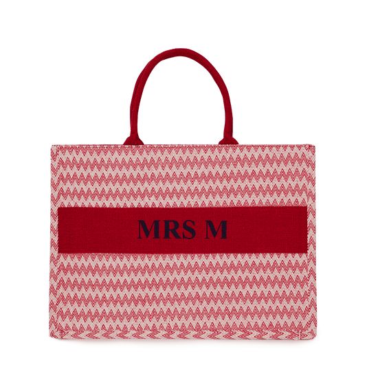 Ziggy Canvas Tote - Red_