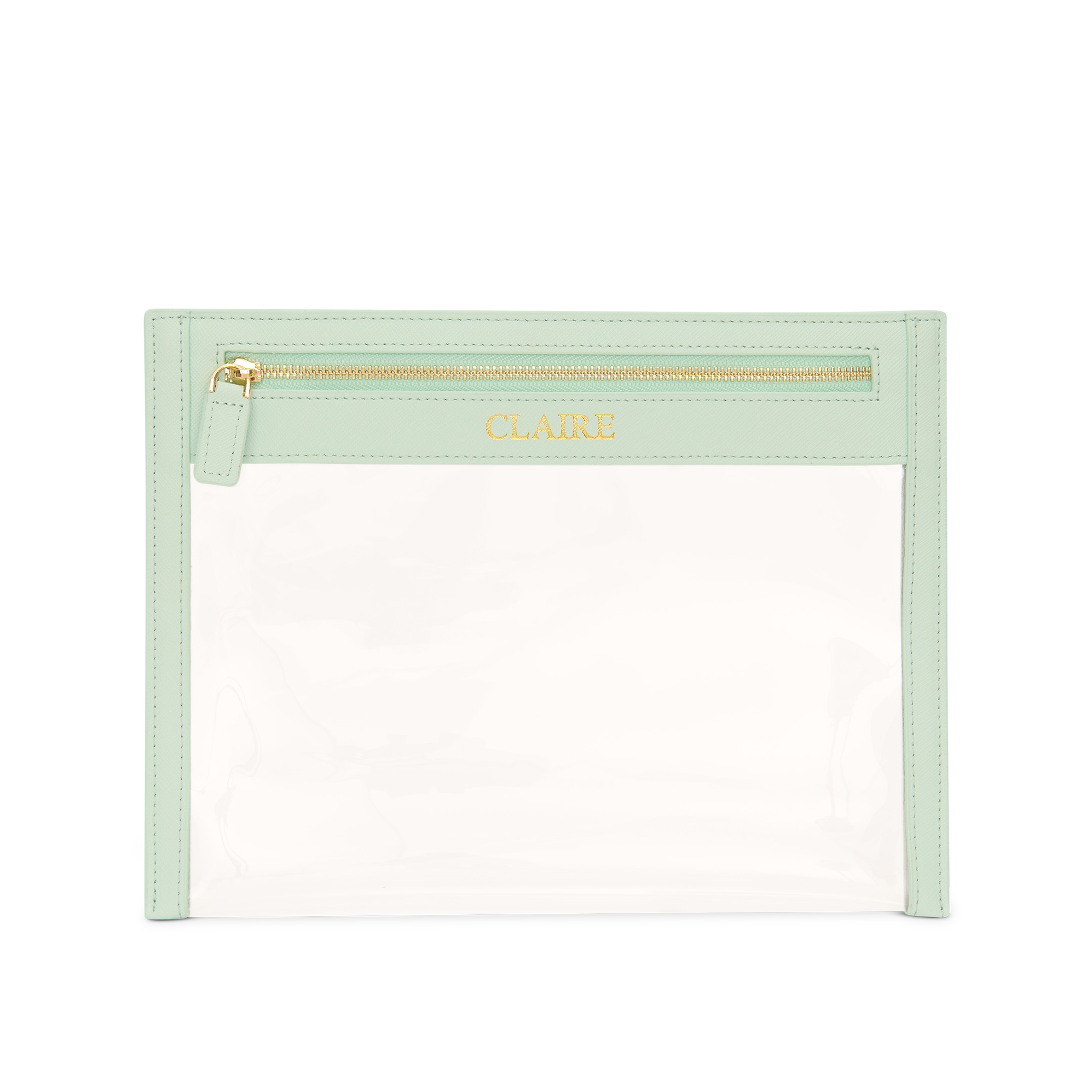 Lily & Bean Clear Travel Pouch Mint Green