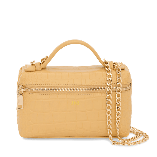 Lily & Bean Eva Chain Bag Yellow Texture Croc