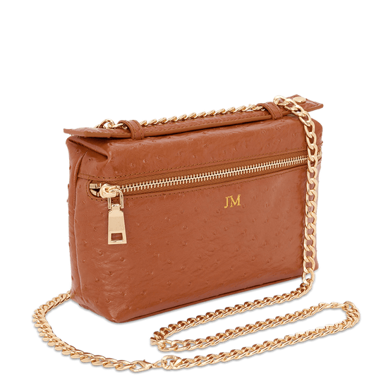 Lily & Bean Eva Chain Bag Ostrich Effect Blue