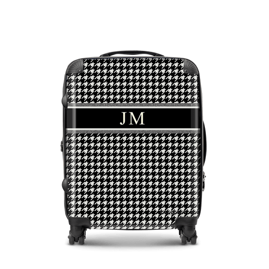 Houndstooth Hardshell Luggage_bags