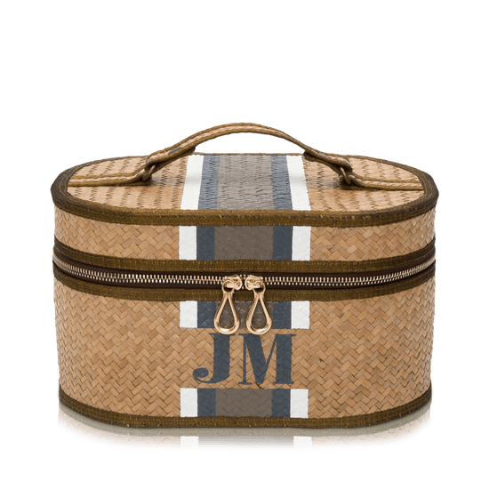 Straw Vanity Case - Classic Beiges_bags