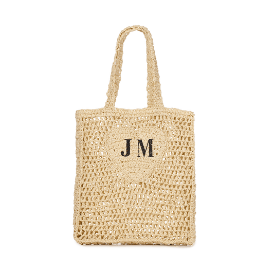 The Lily Lattice Heart Shopper - Fawn_bags