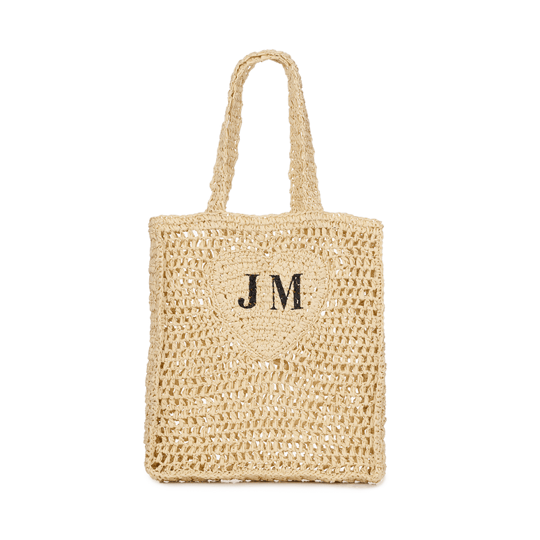 The Lily Lattice Heart Shopper - Fawn_bags